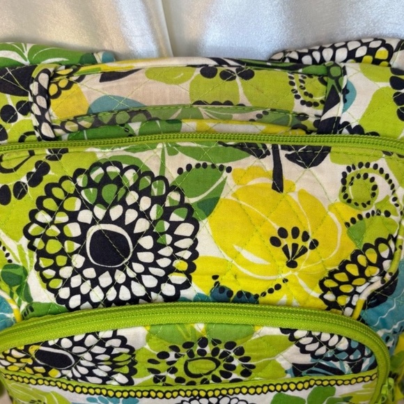 Vera Bradley Limes Up Qulited Laptop Travel Backpack - Picture 9 of 16